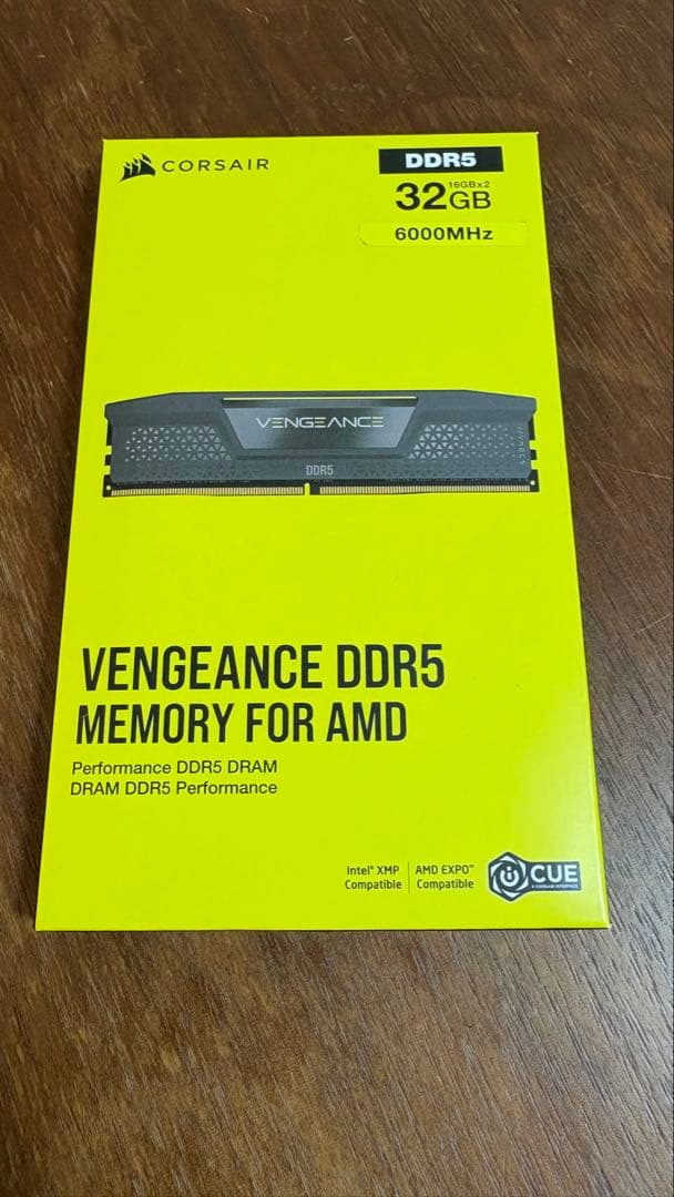 メモリー CORSAIR VENGEANCE DDR5 32GB 6000MHz