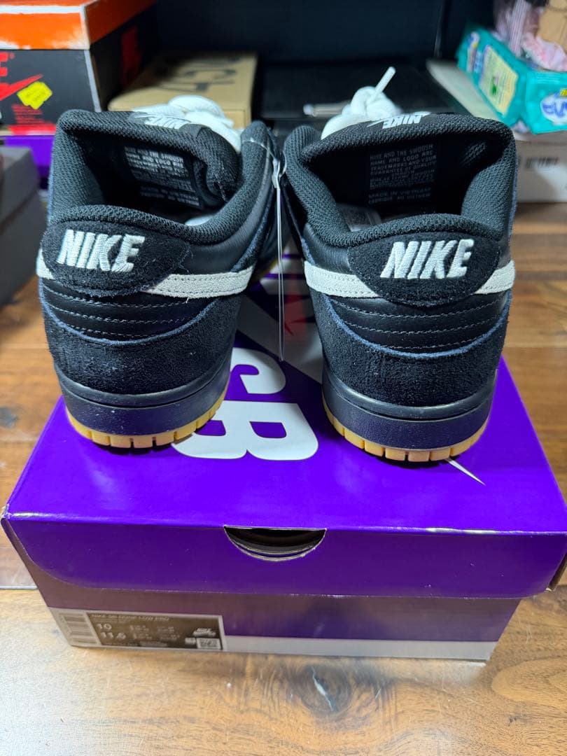 靴 Nike SB Dunk Low Pro \"Black/White\"