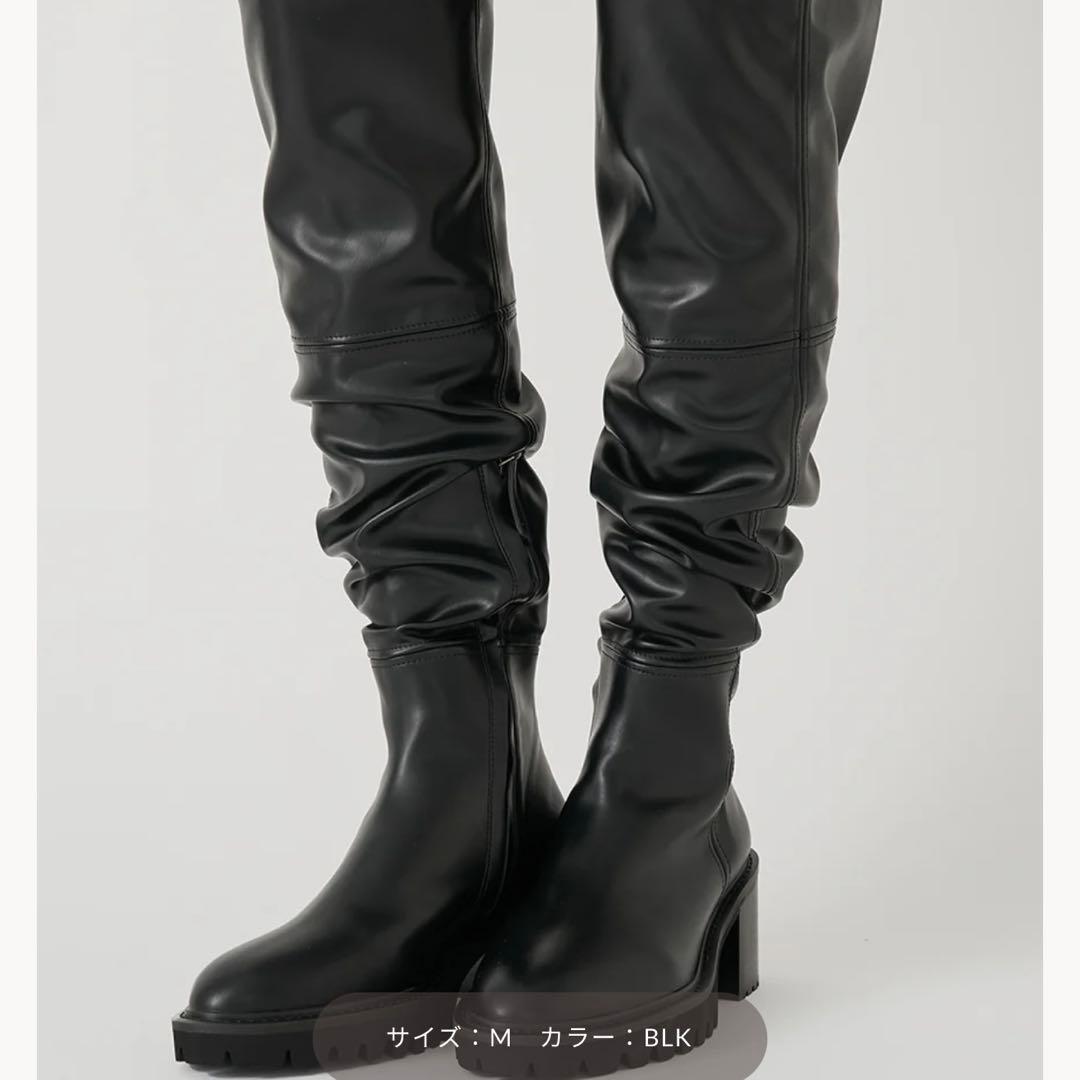 Darich ソフトレザーニーハイブーツ
