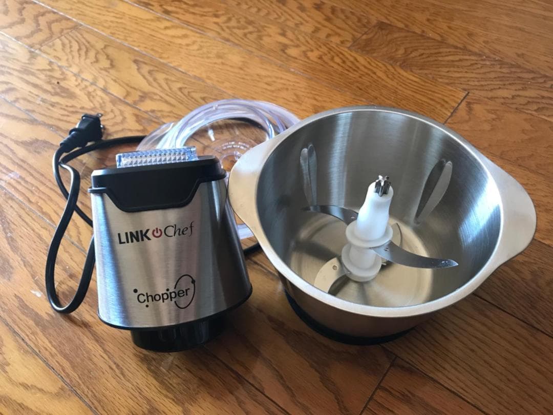 ◎フードプロセッサー 　チョッパー 肉挽き みじん切り 4枚刃カッター