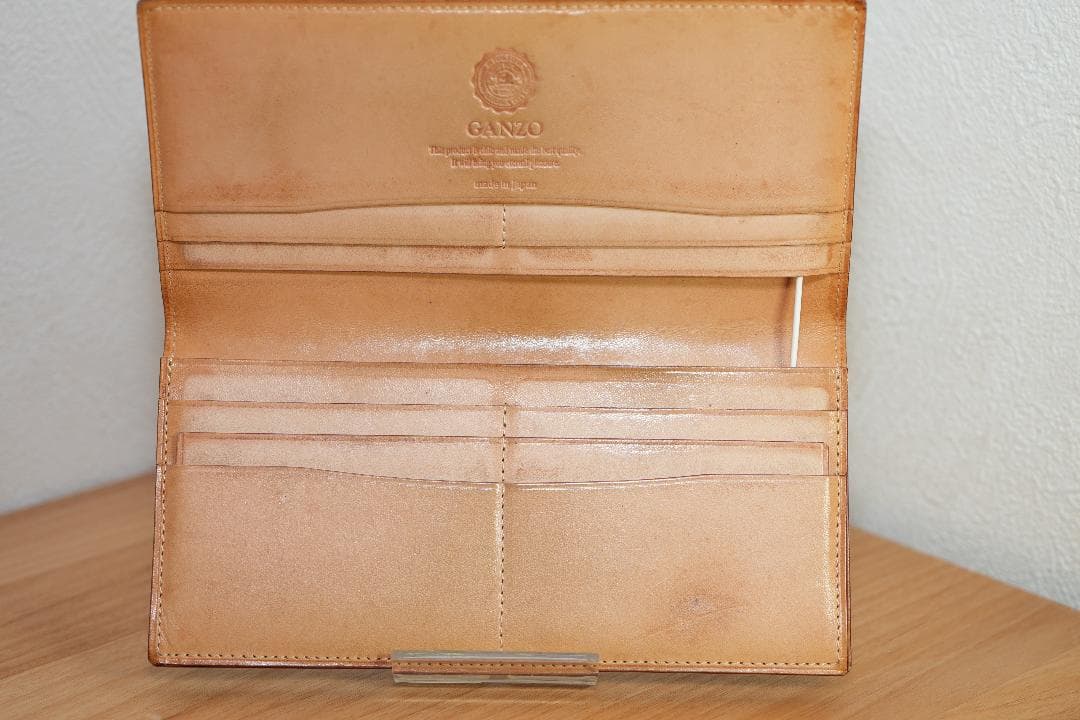 コードバン　札入れ　長財布　GANZO（ガンゾ）ブラック　通しマチ　57878