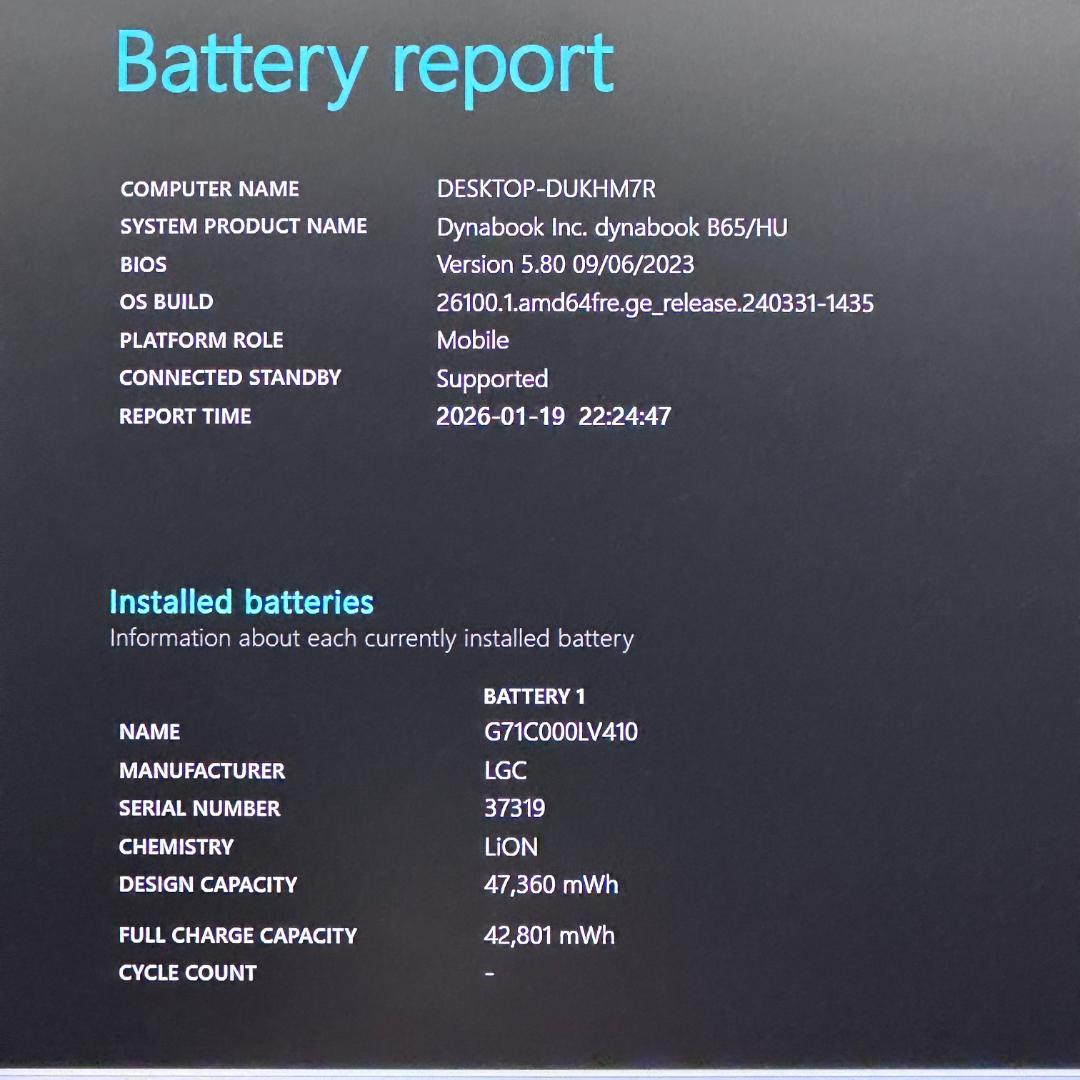 2022年製 15.6インチ テンキー 第11世代 dynabook H06