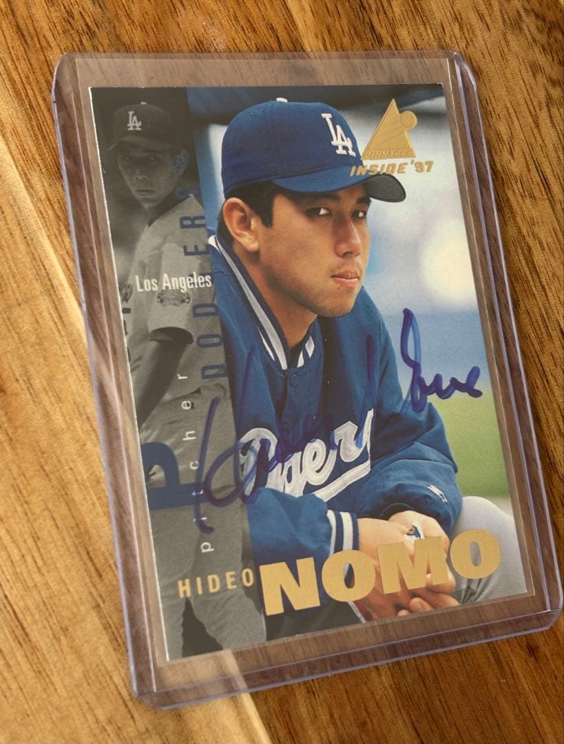 MLB 野茂英雄 サインカード　ドジャース