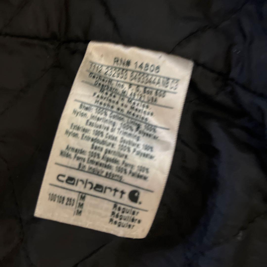 Carhartt ベージュダイヤモンドキィルティング フード付きジャケット