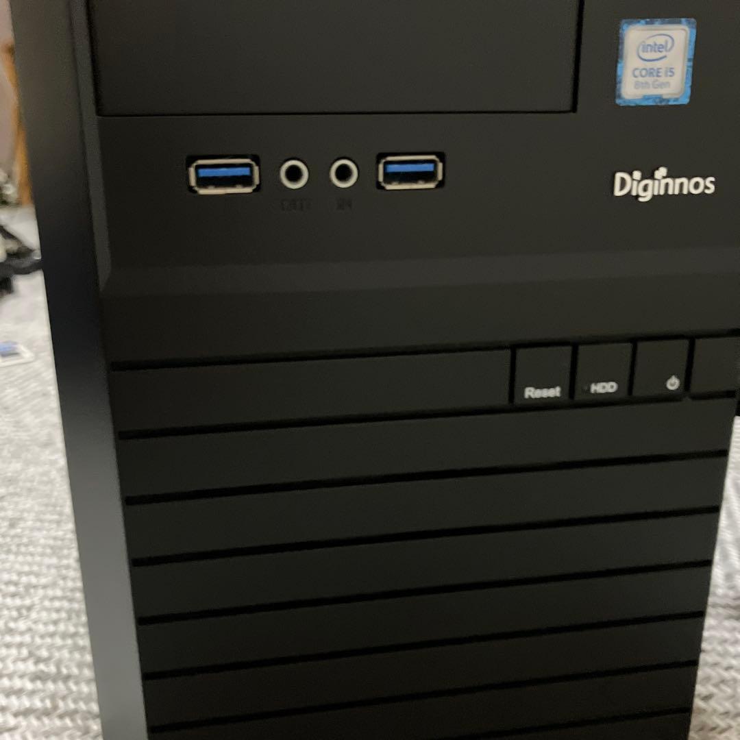 ジャンク　Diginnos デスクトップPC Core i5 8400本体のみ