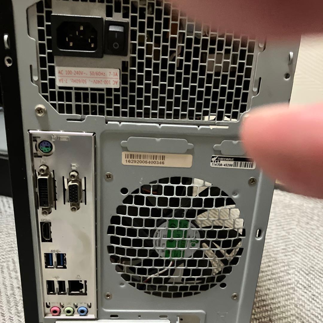 ジャンク　Diginnos デスクトップPC Core i5 8400本体のみ