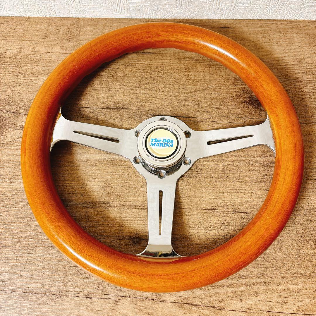 希少　当時物　ウッドハンドル　ウッドステアリング　33cm 旧車　USDM