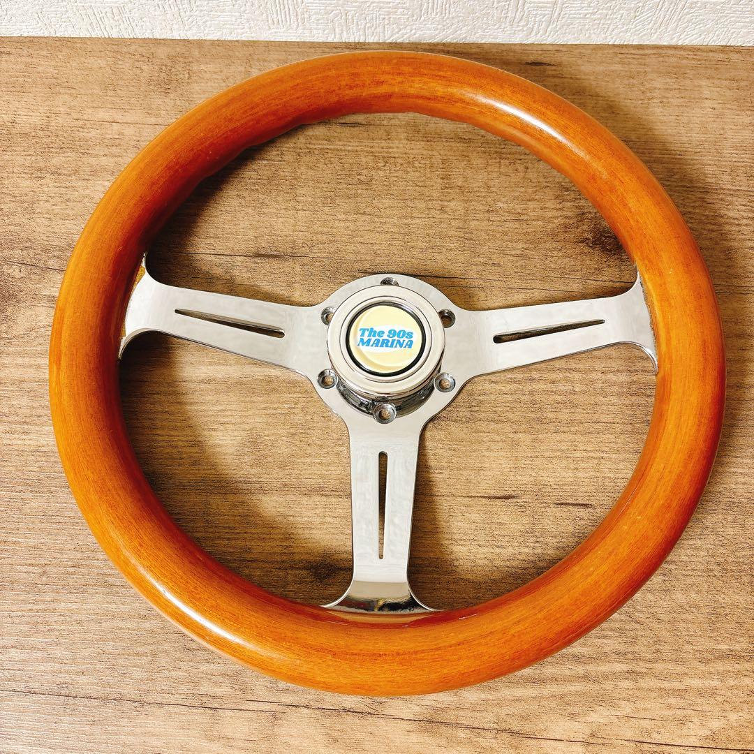 希少　当時物　ウッドハンドル　ウッドステアリング　33cm 旧車　USDM