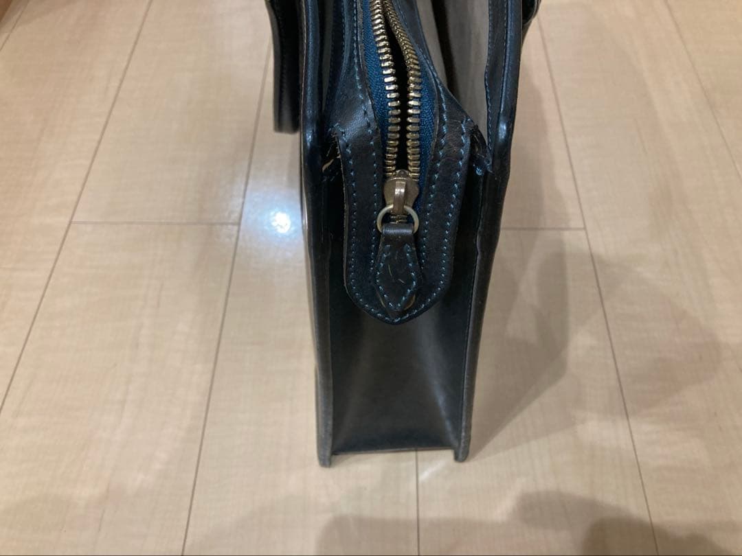 ブリーフケース　 ネイビー　万双　革