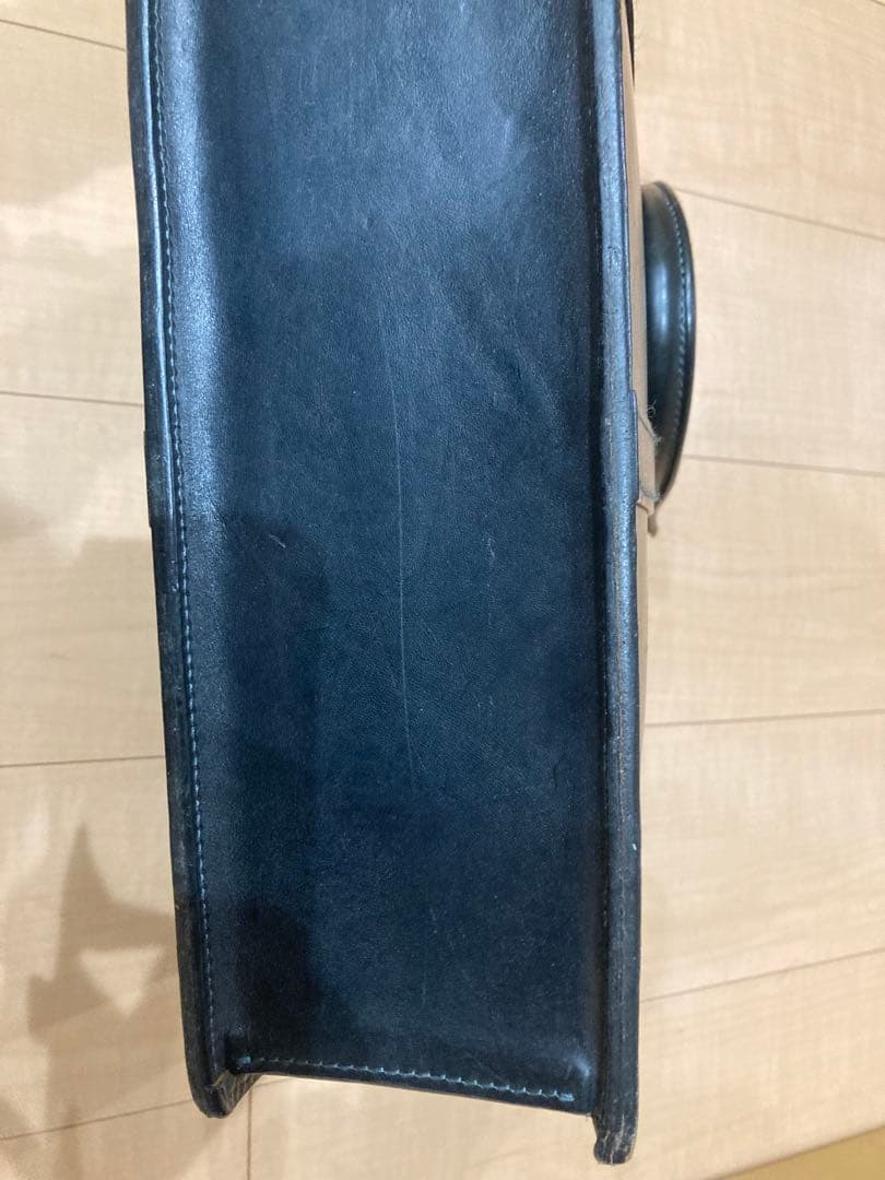 ブリーフケース　 ネイビー　万双　革