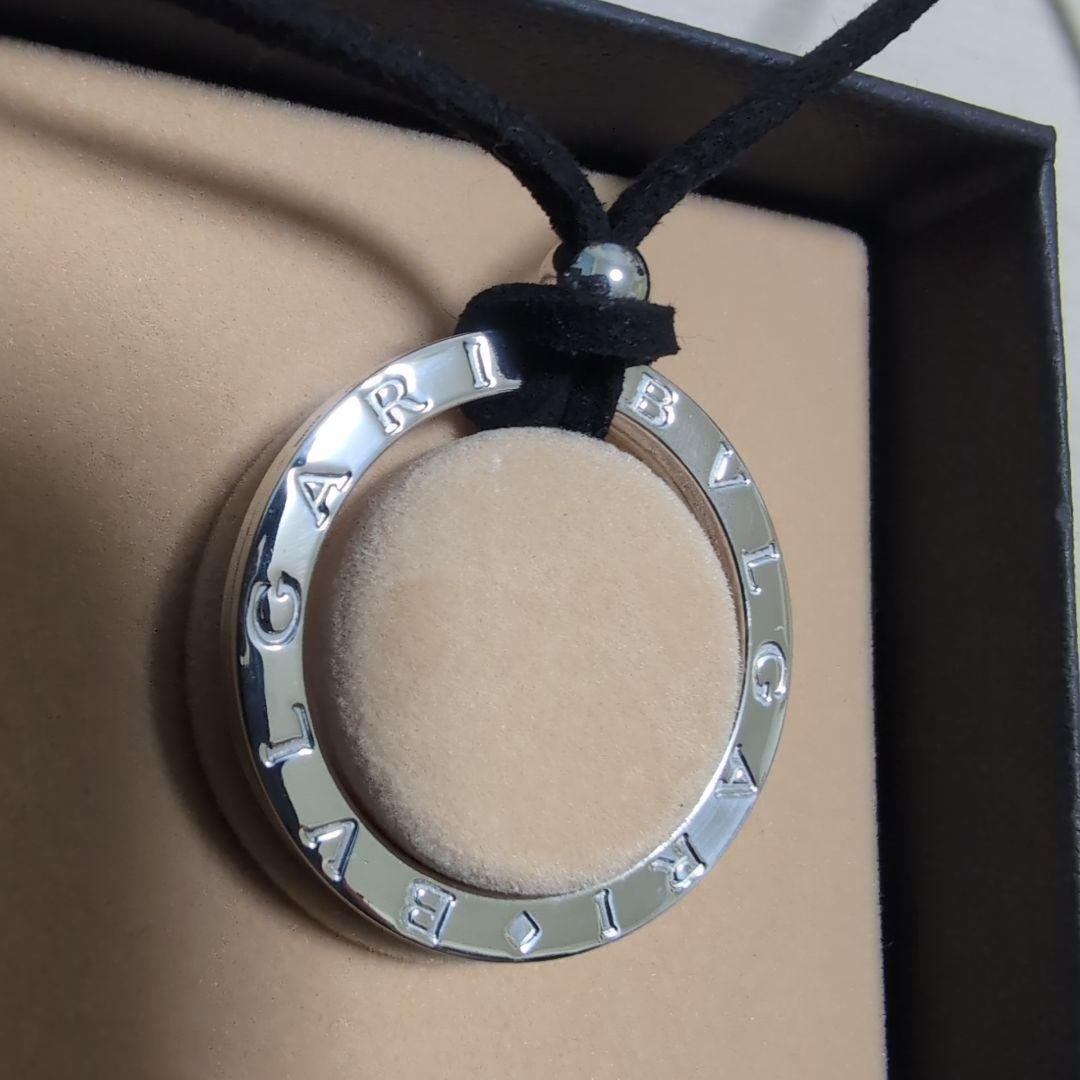極美品 BVLGARI ブルガリ シルバーキーリングチョーカー ボックスケース付