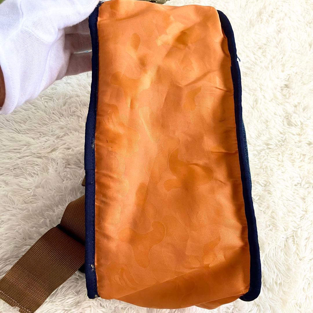 atsu BAPE×PORTER ボディバッグ　デニム　青　リバーシブル