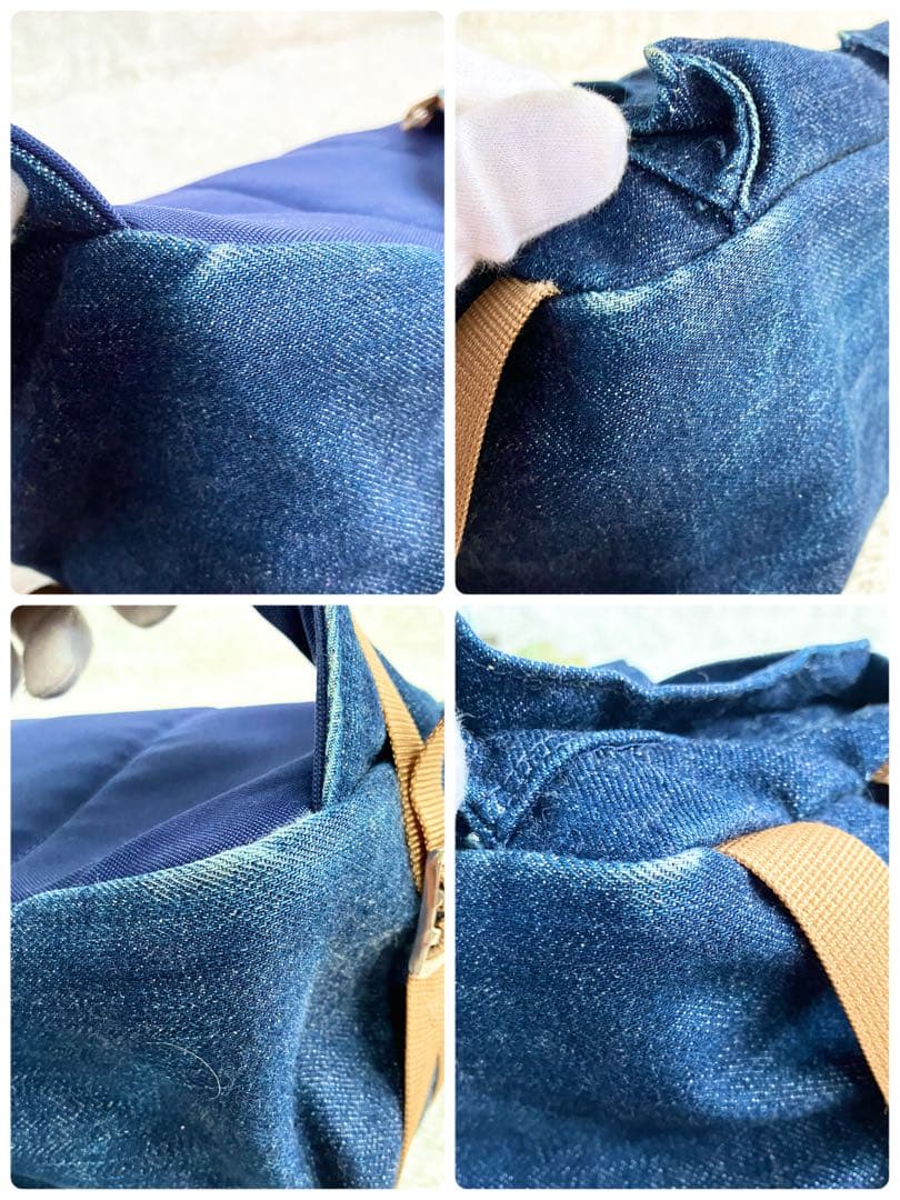 atsu BAPE×PORTER ボディバッグ　デニム　青　リバーシブル