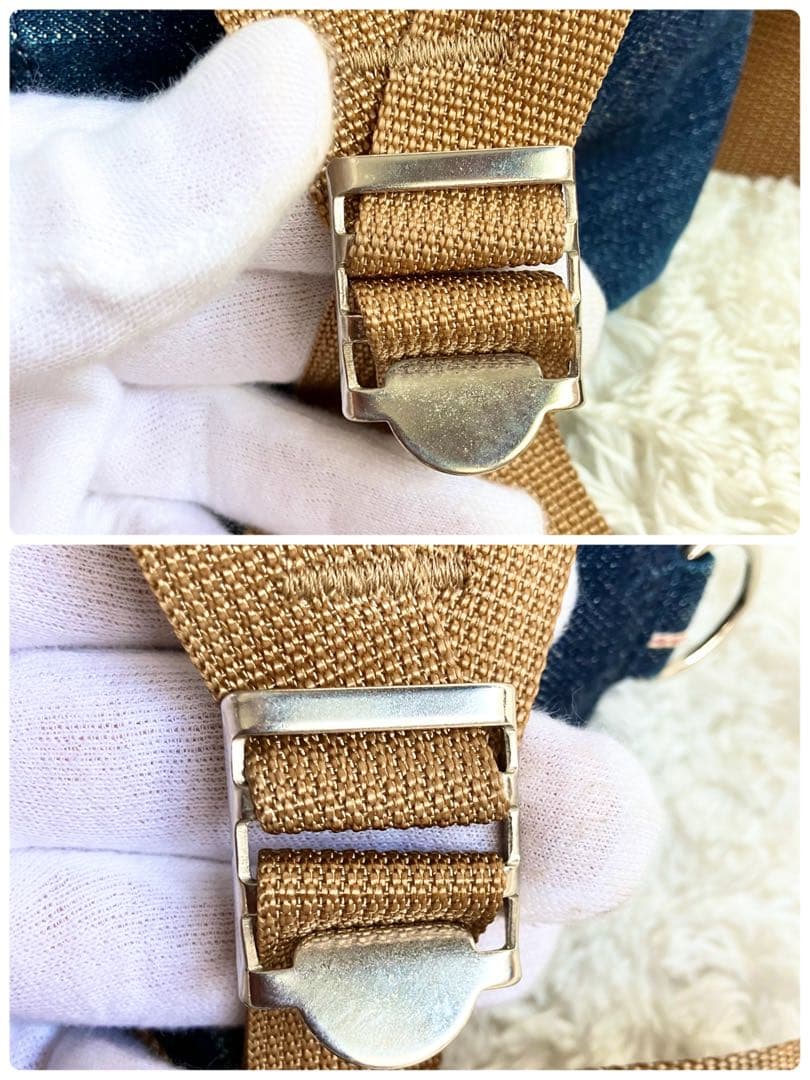 atsu BAPE×PORTER ボディバッグ　デニム　青　リバーシブル