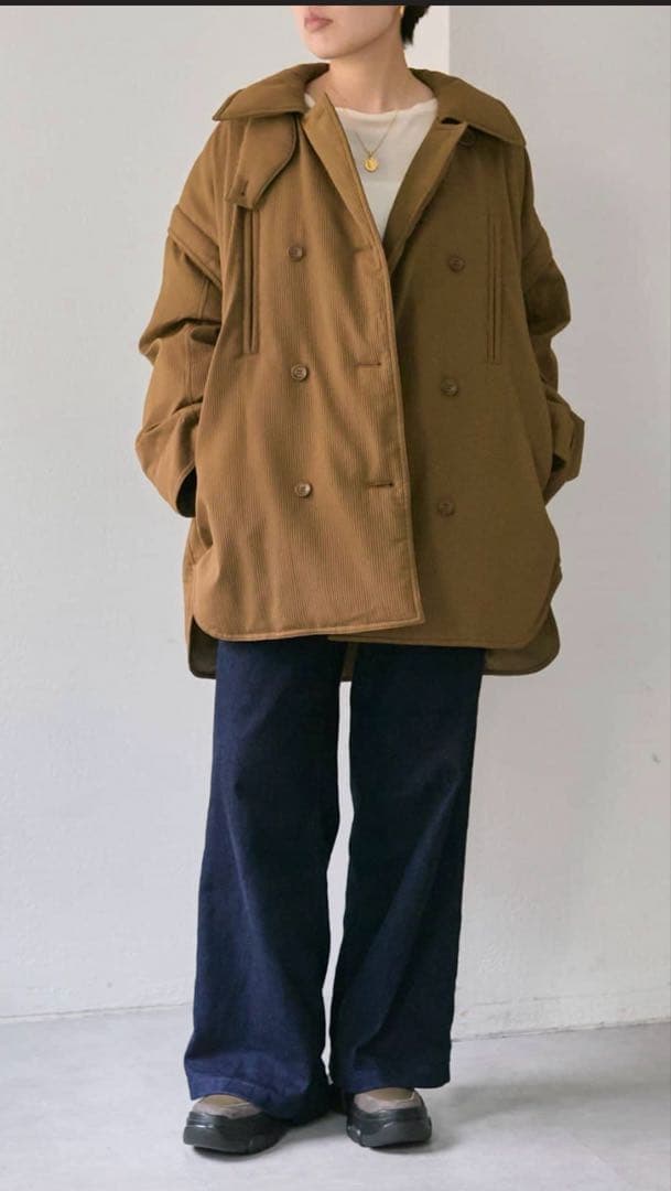 オーバーサイズブラウンジャケット　イア　パピヨネ　SUMI STYLE