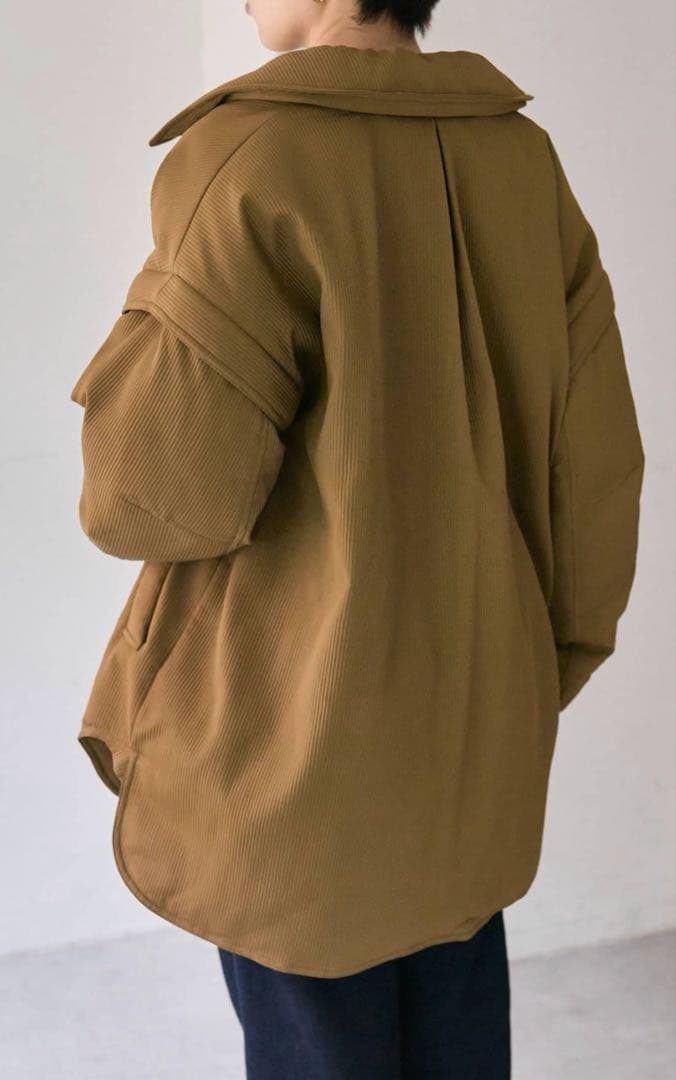 オーバーサイズブラウンジャケット　イア　パピヨネ　SUMI STYLE