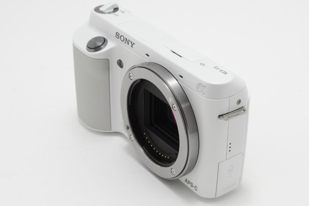 【ほぼ新品 元箱付き】ソニー SONY α NEX-F3 レンズキット ホワイト