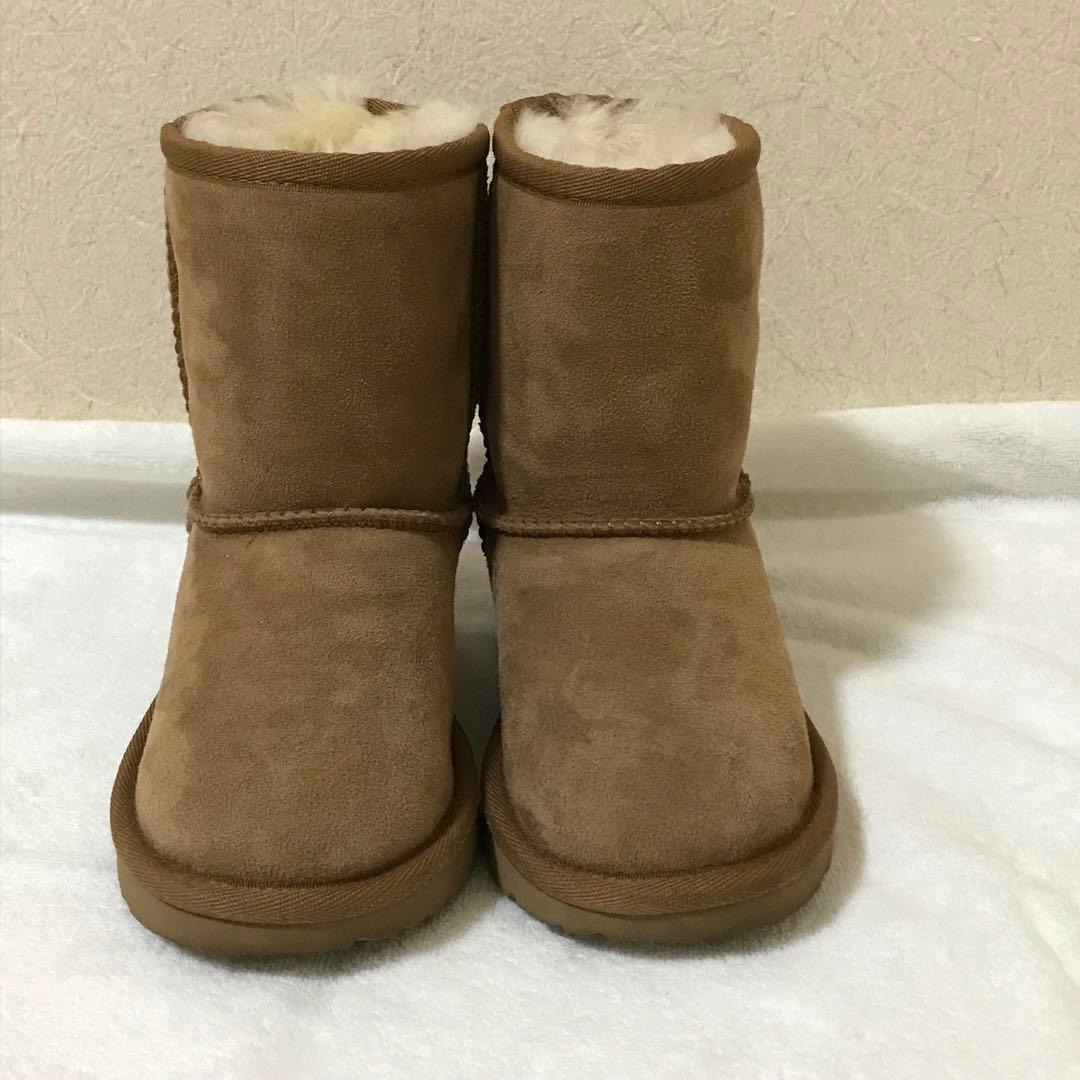 ugg アグ ムートン 厚底 17cm 女の子 男の子 ブーツ ブラウン