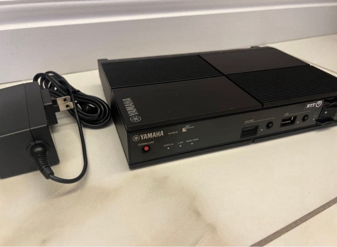 台付 ヤマハ ギガアクセスVoIPルーター NVR510