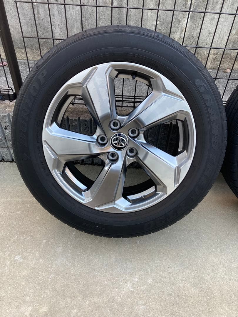 トヨタ RAV4 純正18インチ ホイールセット ダンロップタイヤ