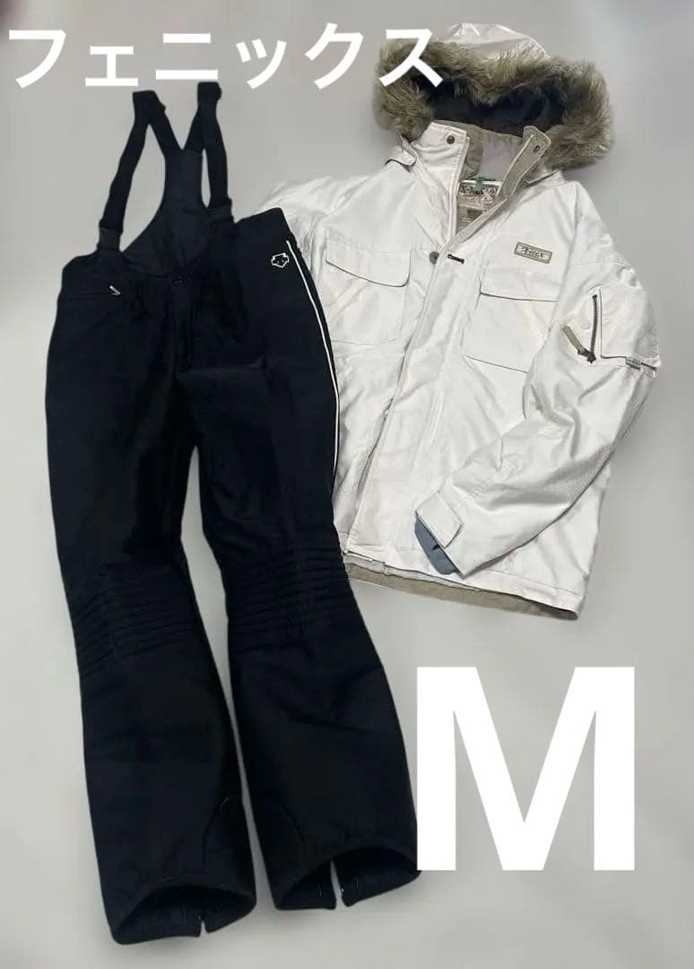 フェニックス＆デサント　ホワイトスキーウェアセット 女性用