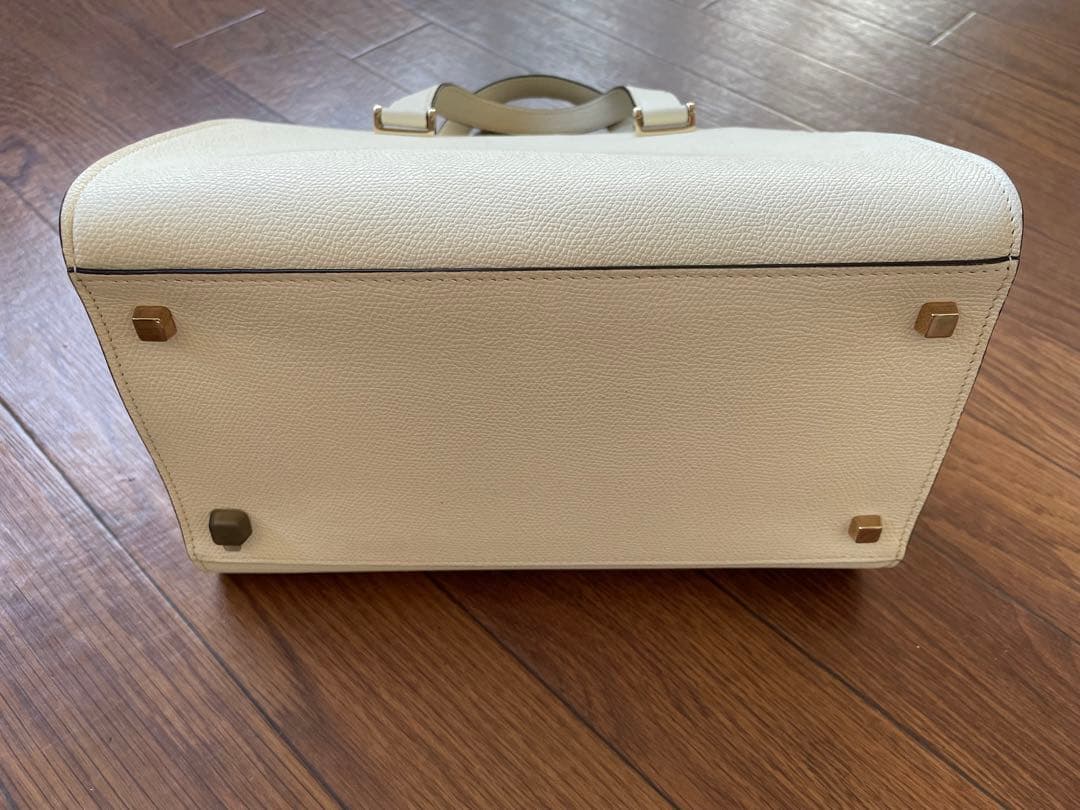 valextra ハンドバッグ　ホワイト　美品