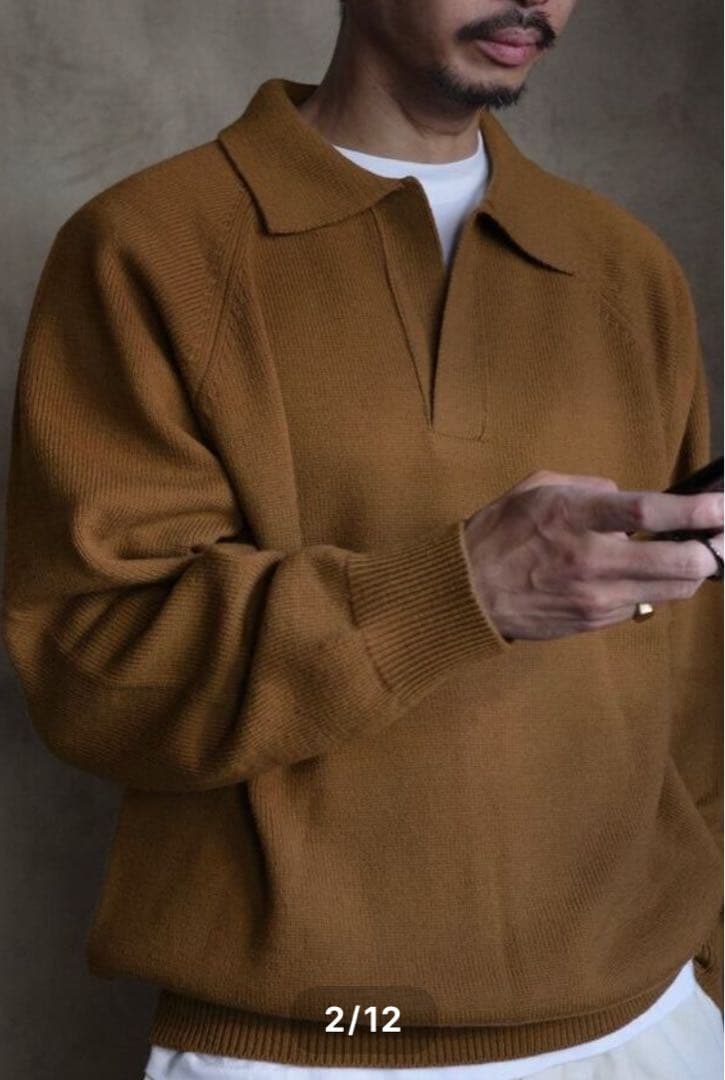 スティルバイハンド　スキッパーポロニット