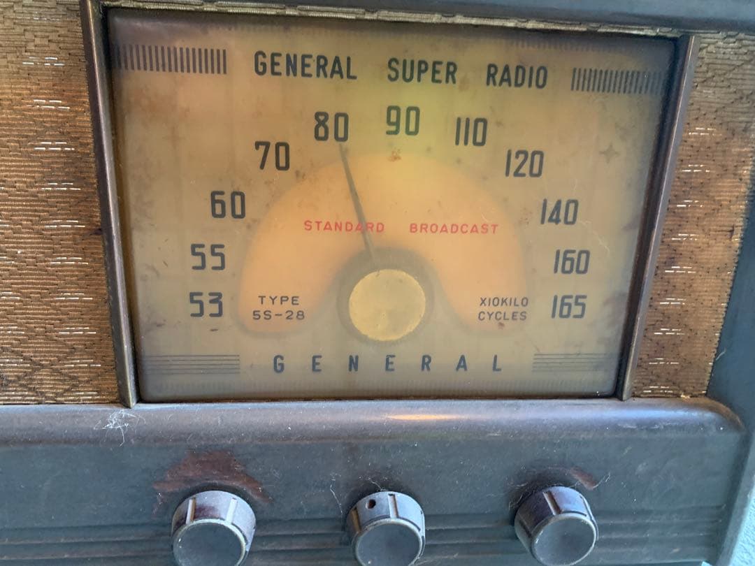 骨董品　真空管ラジオ　ジェネラル(八欧無線)　昭和アンティーク　蔵出し品