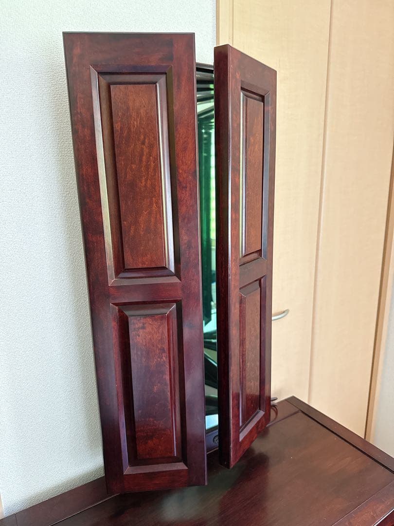 家具のいまだ　ドレッサー　三面鏡　ダークブラウン