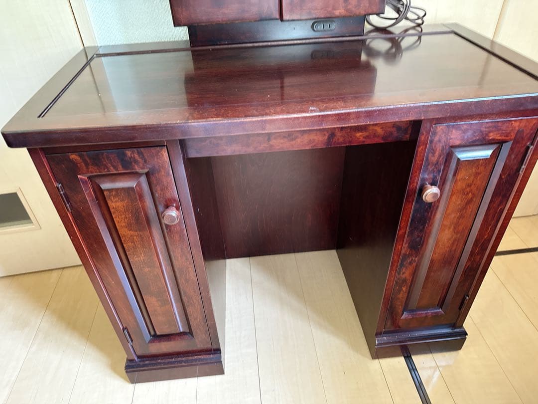 家具のいまだ　ドレッサー　三面鏡　ダークブラウン