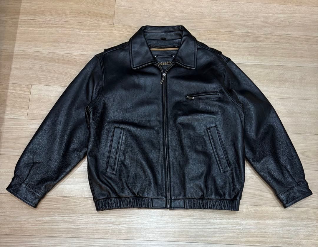 ST.JOHN'S BAY スイングトップ型レザージャケット