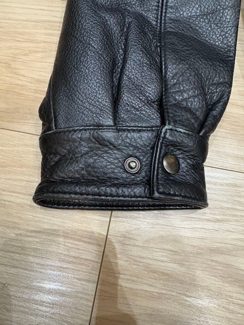 ST.JOHN'S BAY スイングトップ型レザージャケット