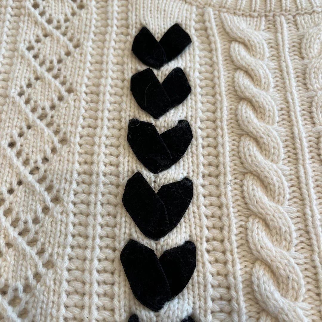 極美品　アルアバイル　ルルウィルビー リボンケーブルプルオーバー　ニット