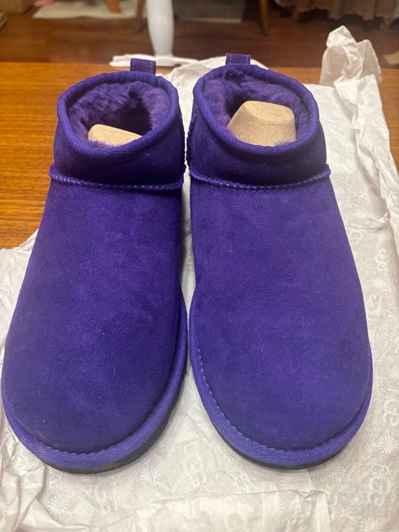UGG 紫 ショートブーツ 25cm
