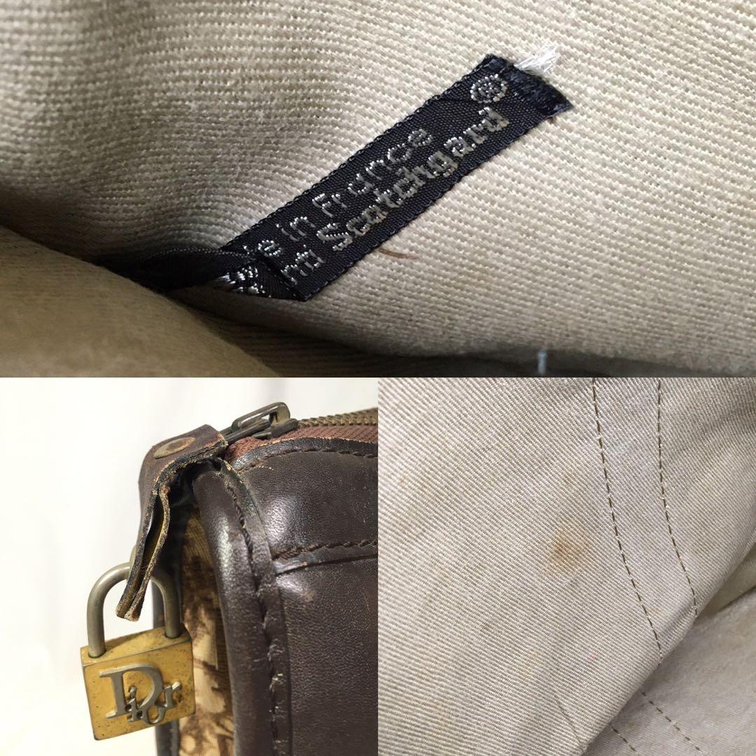 ディオール　ヴィンテージ　トロッター柄　ボストンバッグ　ハンドバッグ
