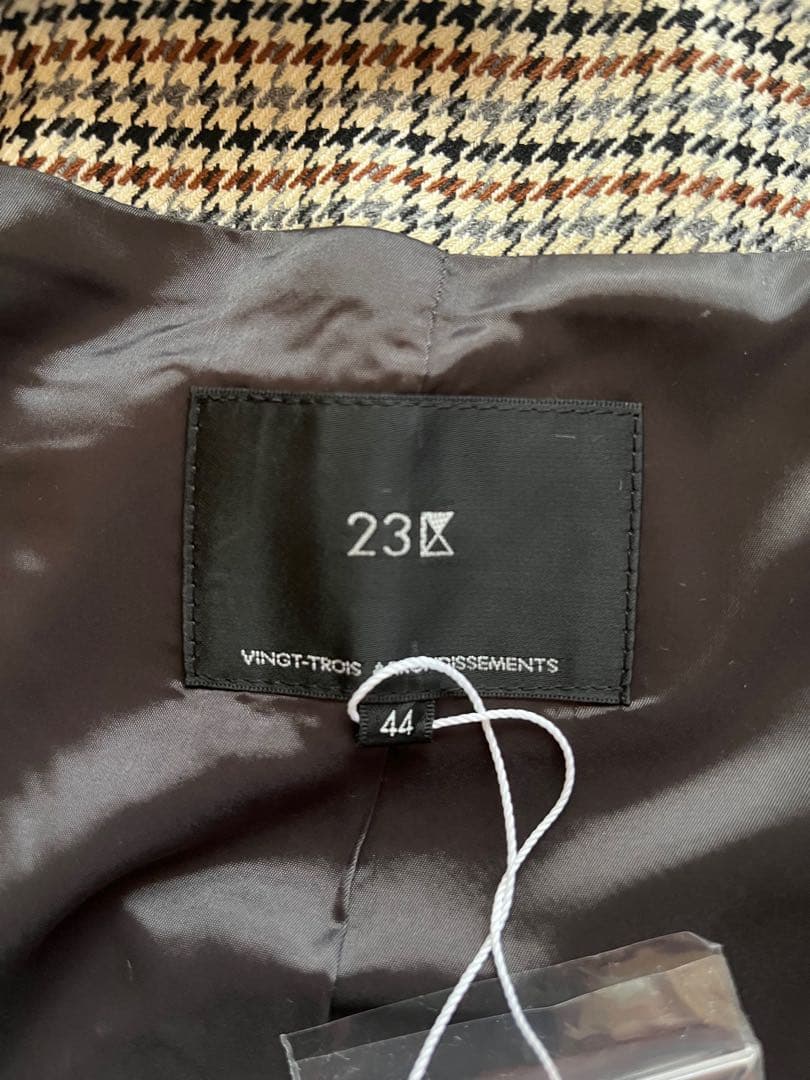 あきさま専用 チェック柄ダブルブレストベスト　ＬＬサイズ