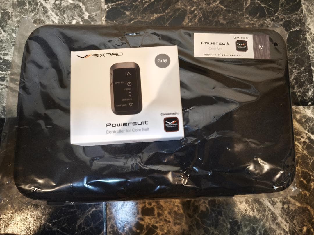 ☆彡SIXPAD パワースーツ コアベルト Mサイズ　グレー 備品