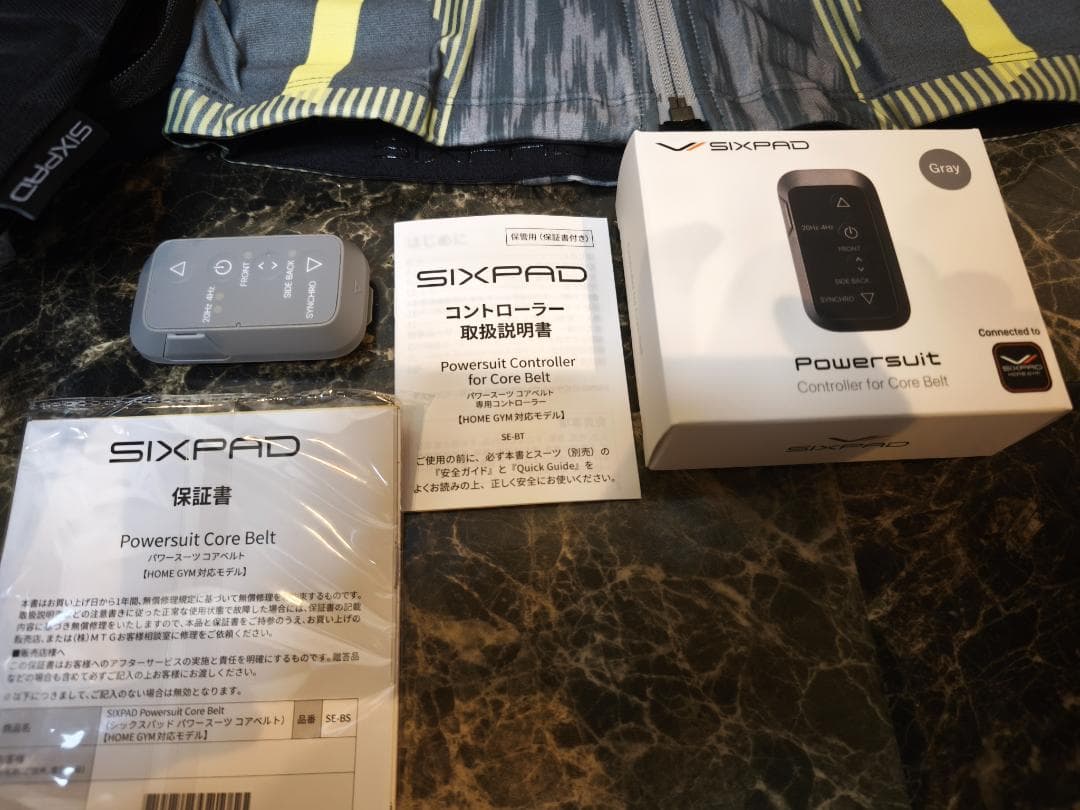 ☆彡SIXPAD パワースーツ コアベルト Mサイズ　グレー 備品