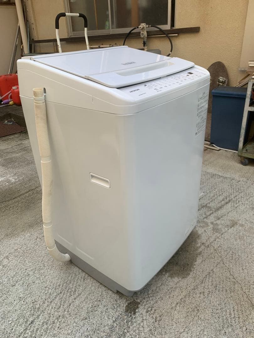 2023年製日立ビートウォッシュ高性能ホワイトラベンダー8kg洗濯機