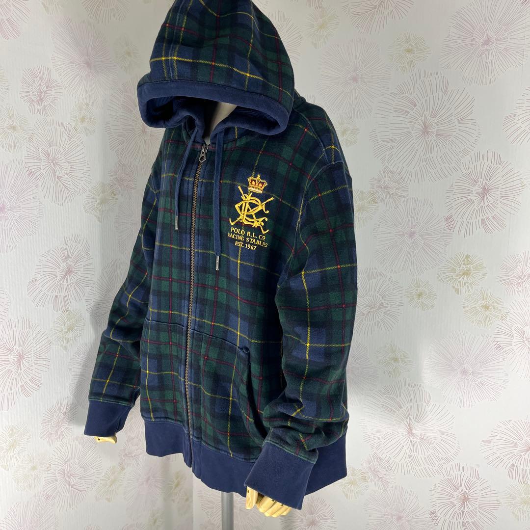 限定デザイン 90s POLO R.L. COジップアップパーカー XL602