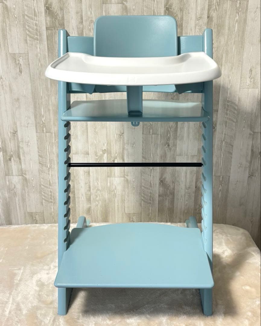 ストッケ トリップトラップ テーブル・ベビーセット付　シリアル6 アクアブルー