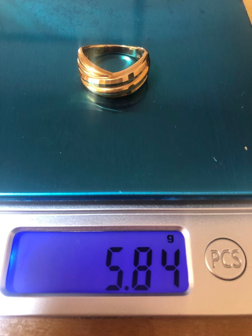 ぴ*読様 K18ゴールドリング　K18指輪　約5.8g 中真堂