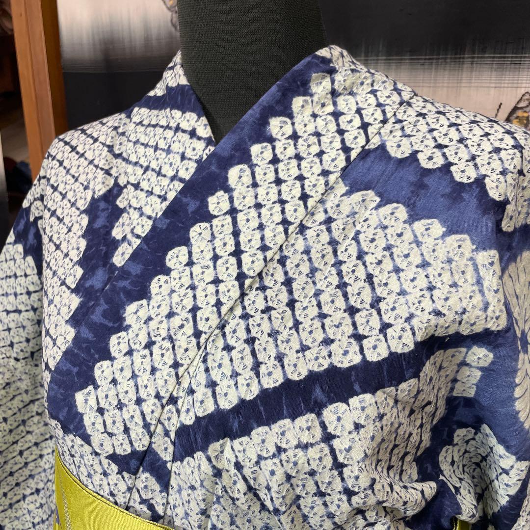 総絞り浴衣　美品