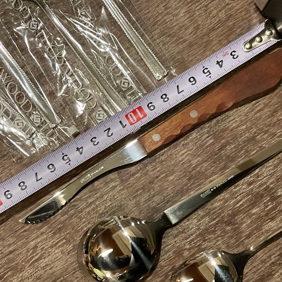 高品質！18ー12 新品 未使用 ラッキーウッド カトラリーセット 18本