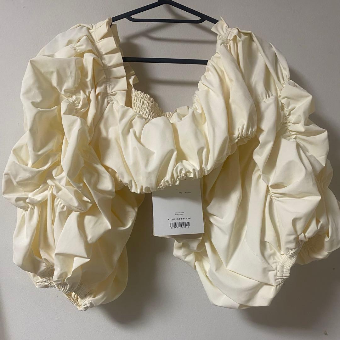 leinwaedeラインヴァンドFlower Bubble Sleeve Top