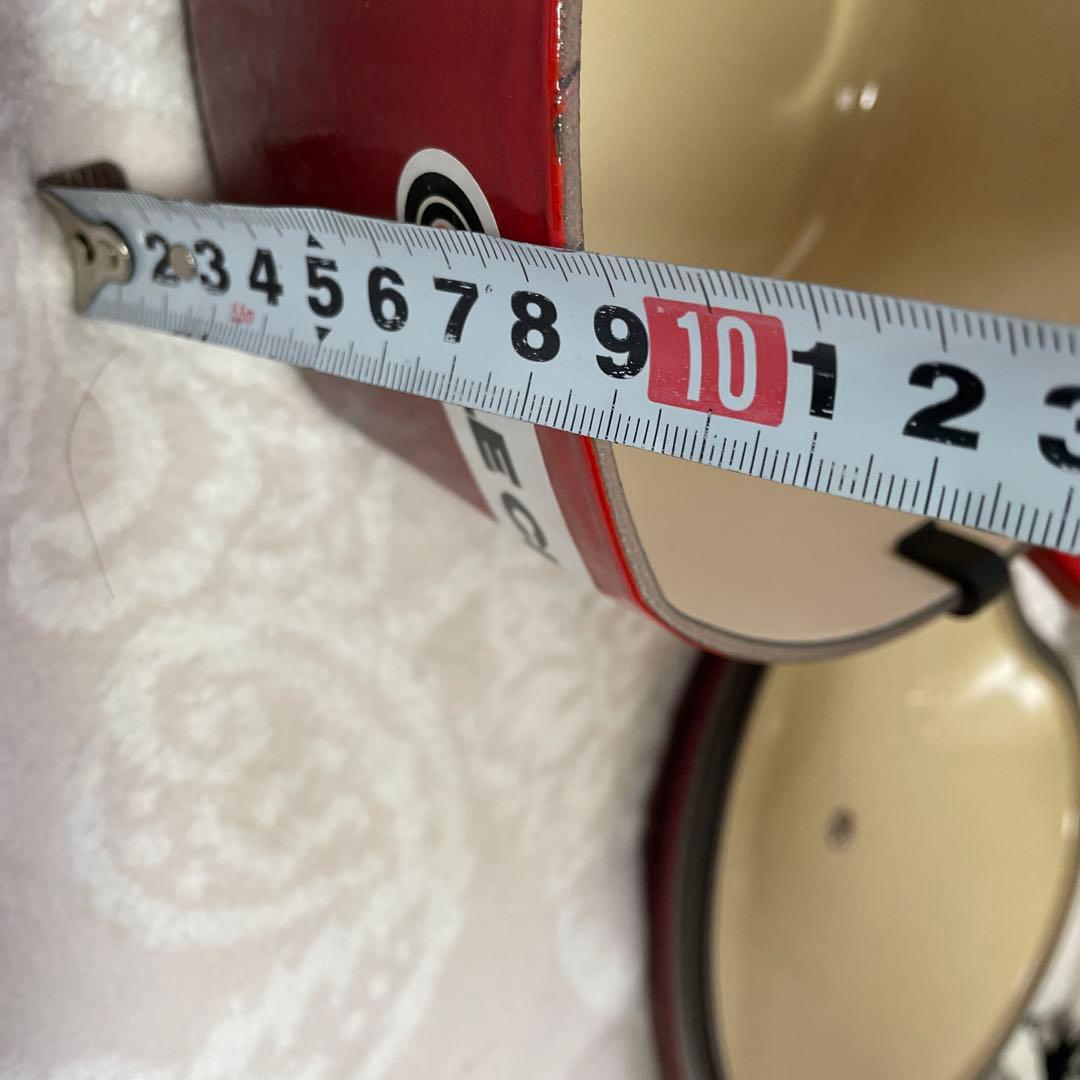 値下げ　早い者勝ち　LE CREUSET ハート型鍋 レッド 定価41,500円