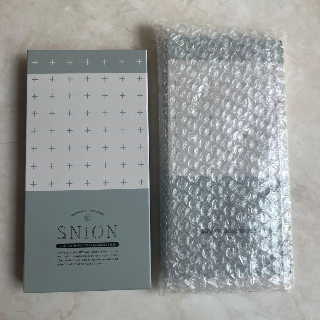 磁石がくっつくステンレスパネル SNiON シニオン ホワイト　全20枚セット