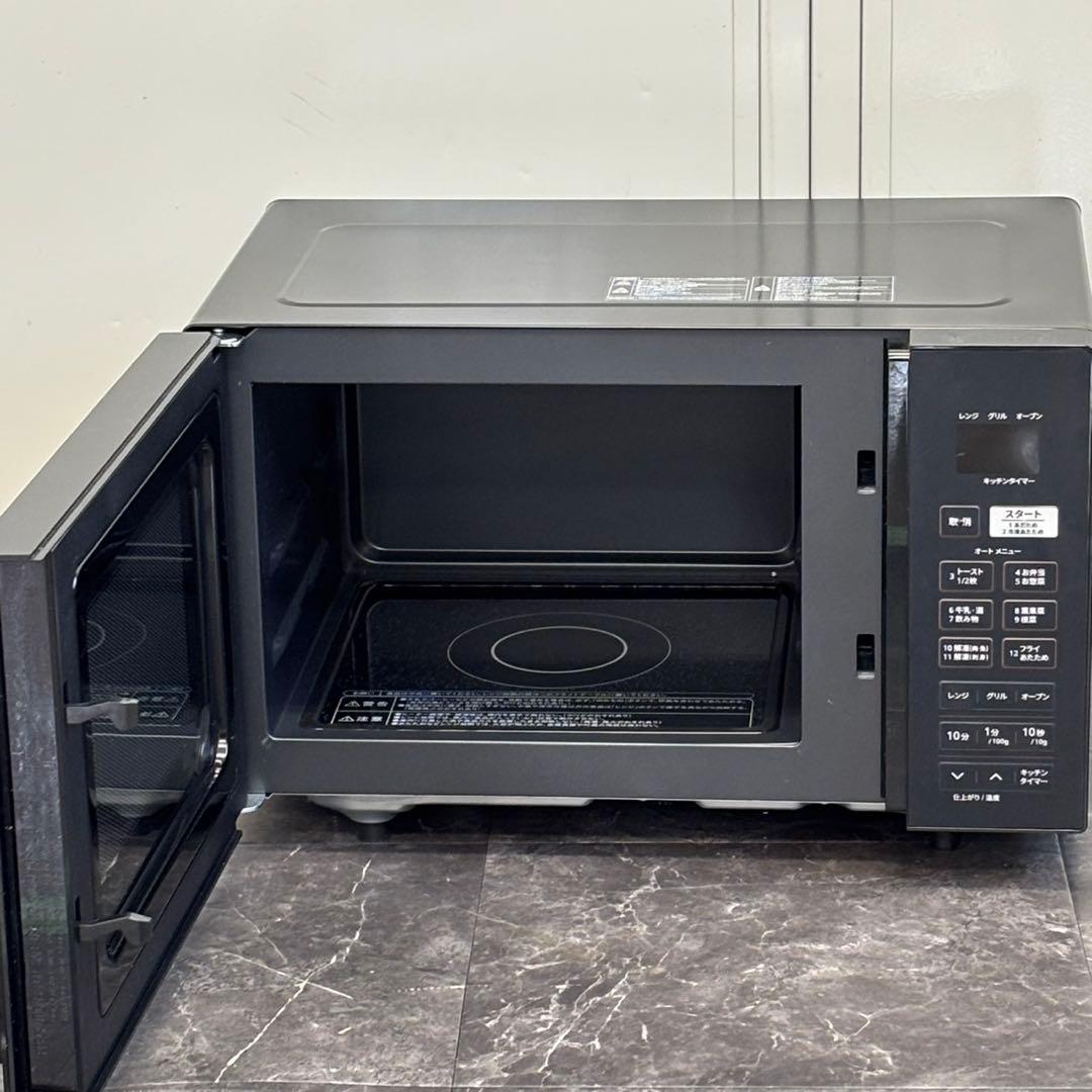 ♪送料込！美品 2025年製 山善 オーブンレンジ YRS-F160V(B)
