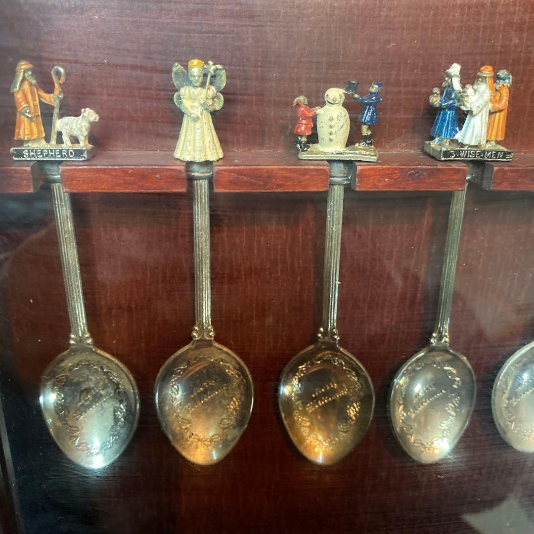 イギリス ワトソン社 アンティーク スプーン 12本セット ケース付き 希少