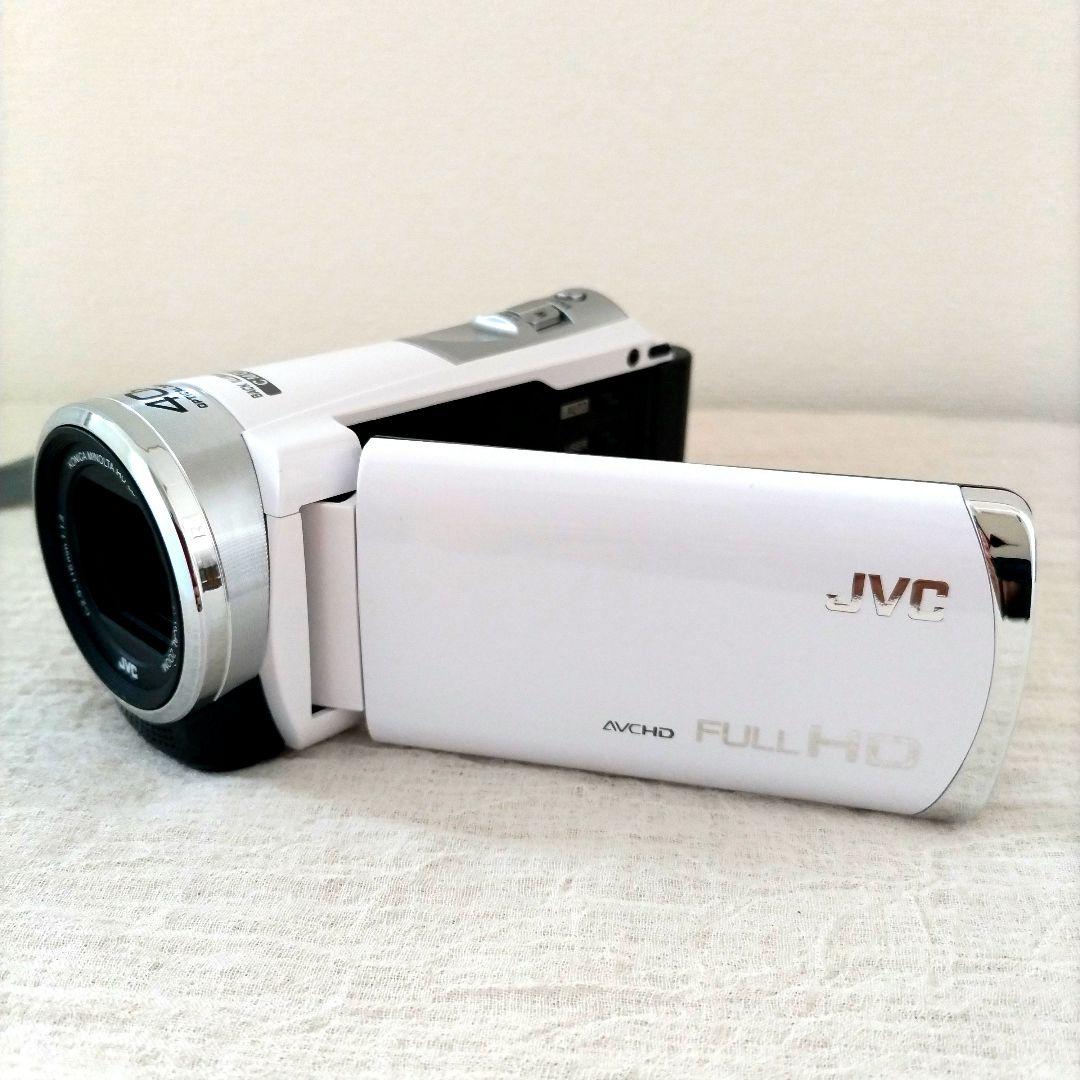 美品　Everio JVC FULL HD ビデオカメラ GZ−HM390‐ｗ